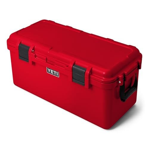 Image of YETI LoadOut 60 GoBox Divided Waterproof Cargo Case, Dry Box, Camera Case, Fishing Tackle Box, Rescue Red