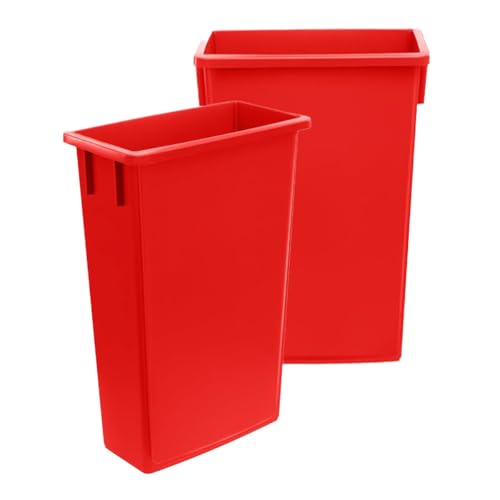 3 Canecas de Basura Rectangulares Rojo 23 galones miniatura 2