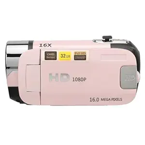 ZJchao Digital Camera, D90 1080P 16MP Digital Camera 16X Zoom HD Video Recorder with Fill Light 2.4 Inch Rotatable Screen Camcorder Selfie Vlogging Camera for Festive ()