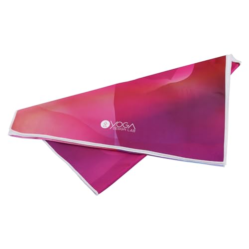 Yoga Design LAB | The HOT Yoga Towel | Premium Non Slip Colorful Towel | Designed in Bali | Eco Printed + Quick Dry + Mat Sized | Ideal for Hot Yoga, Bikram, Ashtanga, Sport, Travel! (Rose) - Image 4