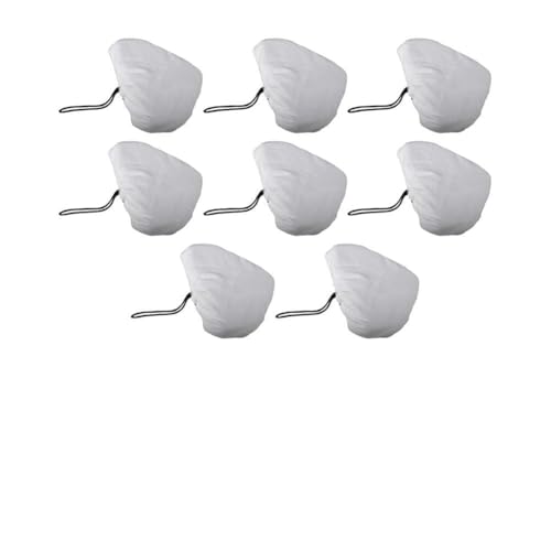 Opatiny Paquete de 8 almohadillas de microfibra para mopa de vapor Vax/Vileda/Neo/Moolan, paños de repuesto lavables a máquina, color blanco