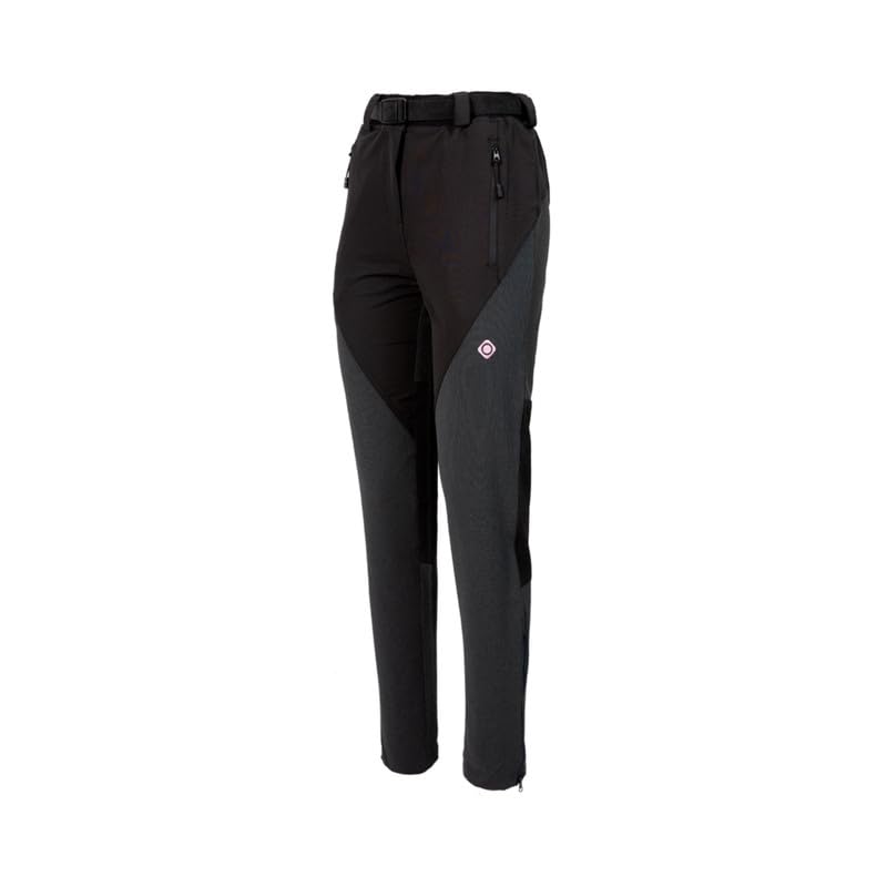 IZAS AUBER II W Pantalones de Escalada para Mujer Reforzados con Cinturilla Elástica y Tejido Repelente al Agua. Bajos y Bolsillos con Cremallera