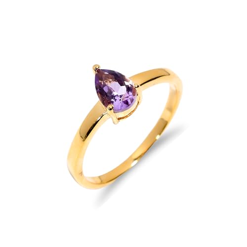 Bague naturelle améthyste argent 925 bague femmes hommes R-057-24-P
