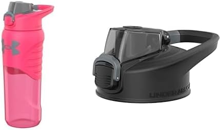 Under Armour 24oz Clarity Penta Pink Bottle & Replacement Pro Black Lid