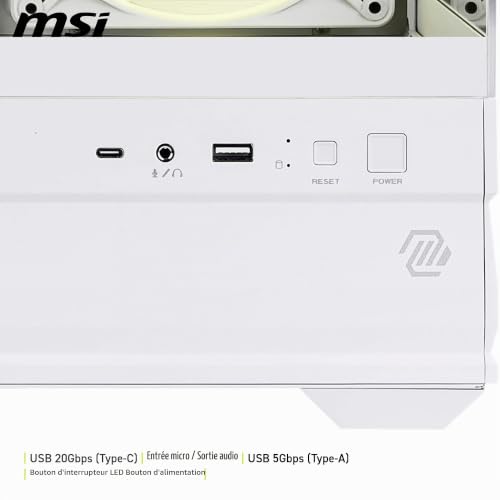 Boîtier MSI MAG PANO M110R Mini Tower ARGB Vue Panoramique 270° - vue 7