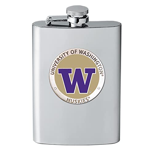 Heritage Pewter Washington Flask | 8 Ounce Liquor Flask Container