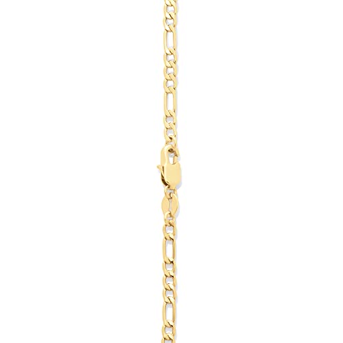 Amazon Essentials 14k Gold or Sterling Silver Plated Figaro Chain 16", 18", 20", or 24"4