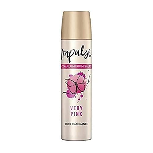 Desodorante en spray Impulse Very Pink para mujeres con un aroma floral, 75 ml, 1 unidad