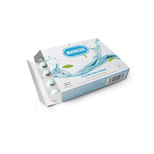 MANASUL - Flora Balance. Complemento alimenticio con 9 Cepas de Bacterias Lácticas y vitaminas. Equilibrío flora intestinal. Estuche de 30 comprimidos Cover
