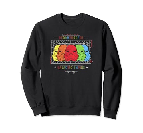 Sweatshirt Stormtroopers Rainbow Star Wars avec schéma multicolore