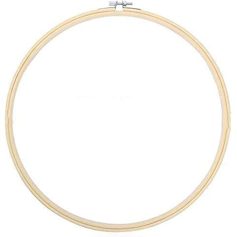 TOKERD 2 Pcs 12 inches Embroidery Hoops Large Cross Stitch Hoops Big Round Embroidery Hoops 30cm Cross Stitch Rings for DIY Art Craft Sewing Wreaths Decoration Cover