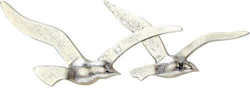 Boltze Wandobjekt Vogel (Wanddeko aus Metall, Vögel, maritimes Motiv, Wandbild für Flur / Wohnzimmer / Esszimmer) 1014713