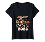 Photo Gallery donna groovy family christmas 2022 camicie abbinate squadra santa maglietta con collo a v Photo Gallery donna groovy family christmas 2022 camicie abbinate squadra santa maglietta con collo a v