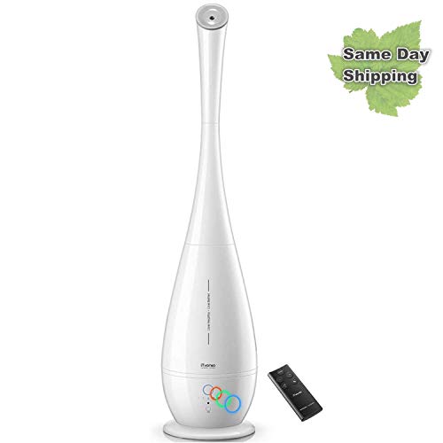 iTvanila Cool Mist Humidifiers Large Room, 5L Floor Humidifiers for Bedroom Office with Remote Contr - //coolthings.us