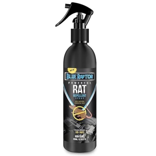 Shadow Securitronics Blue Raptor No Entry Rat Repellent Car Spray for Cars Highly Effective Easy to Spray, Odour Free Rodent Repellent Spray for Cars (Pack of 1-200ml) (Image - 1)