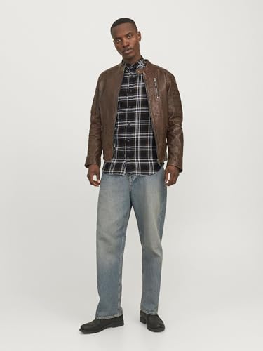Image of Jack & Jones Men Cotton Blend Solid Regular Fit Shirt