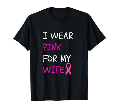 Use Pink For My Wife Breast Cancer Awareness Husband Camiseta