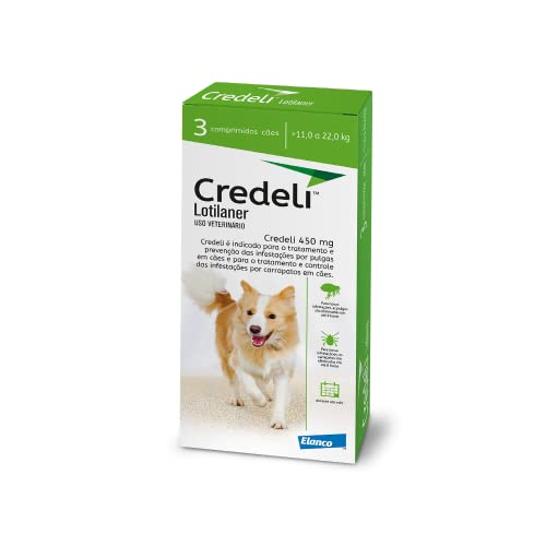 Qual o Melhor Comprimido para Carrapato Dose Única de 2025? Melhores Ranking 6 Elanco Credeli Antipulgas e anticarrapatos para cães de 11kg a 22kg 450mg - 3 comprimidos