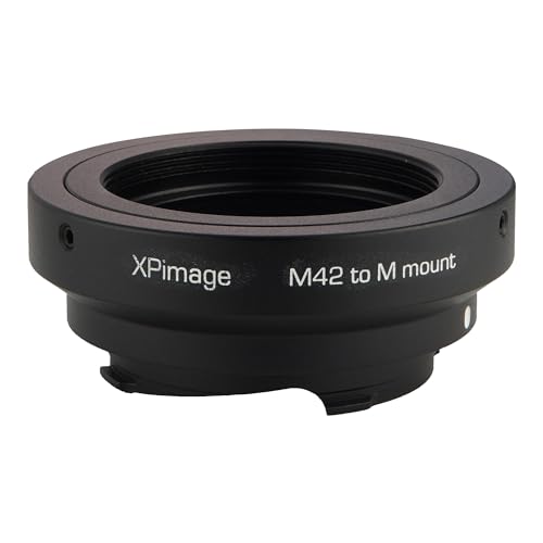 XPIMAGE Lens Mount Adapter Ring for M42 Standard Screw Thread Lens to Leica M Camera