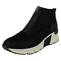 Rieker Greece Womens Ankle Boots 5 UK Black Combi