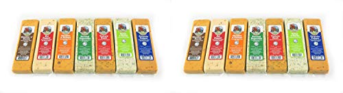 Farmers Market Wisconsin Specialty Cheese Blocks 7oz each (7 blocks) Pack of 2