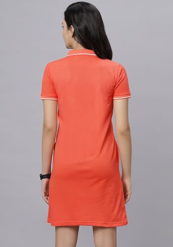 Image of Wear Your Opinion Women's S to 5XL Plus Size PQ Polo Collar Neck Style Midi Tshirt Dress