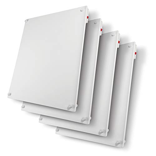 EconoHome Wall Mount Space Heater Panel 4 Pk with Thermostat 400