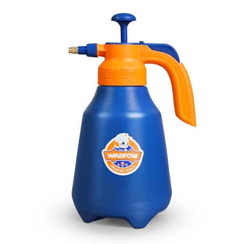 Image of WADFOW 0.52 Gallon Garden Pump Sprayer, 68oz Lawn & Garden Pressure Water Spray Bottle with Adjustable Nozzle, Lock-on Feature, 2L