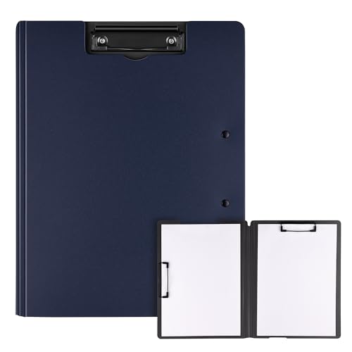 Vonsera Porte Document, Porte Bloc A4 avec Pince, Porte Documents A4 avec Couvercle pour Bureau,...