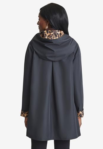 Jessica London Women's Plus Size Reversible A-Line Raincoat2