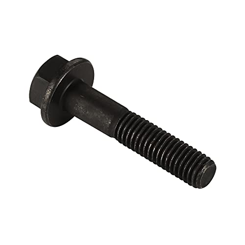 Image of M8 x 35mm Flanged Hex Head Bolts Flange Hexagon Screws, Alloy Steel 10.9 Class, Black Oxide Finish, Partially Threaded, 10 PCS
