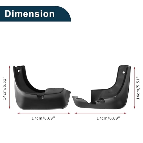 Image of Mud Flaps Splash Guards for Toyota Avalon 2007-2012 Sedan Front & Rear Mud Guards W /Mount Accessories