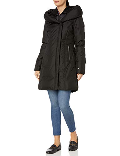 Soia & Kyo Women's Camelia-N Ladies Hooded Down Coat, Black, S