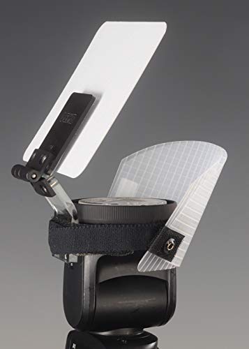 Demb Flash Diffuser Pro - Articulating Panel, 4.5" X 5" Plus Tiltable Front Diffuser. Controls Proportion Between Ceiling Bounce and Reflector Bounce.