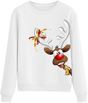 Kersttrui voor dames, Ugly Kerstsweater‌ Kerstpullover Elegant