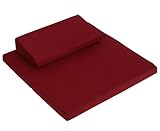 MGEMJMJ Estera De Meditación Hecha A Mano, Cojín De Suelo Plegable Portátil, Cojín De Yoga De Lino Y Fibra De Coco para Exteriores(Size:80x80cm(31x31inch),Color:Dark Red-2)