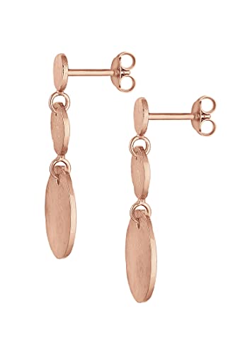 Elli - Orecchini Pendenti Retro Placchetta Vintage Organico In Argento Sterling 925 Placcato Oro 1 Pieces Female - 3