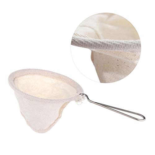 Hemoton 2Pcs Pano de Filtro de Café Aço Inoxidável Alça Café Chá Infusor Coador Acessórios de Café A