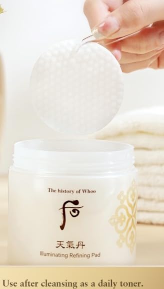 The History of Whoo Illuminating Refining Pad, 160ML (60PCS)