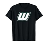 Wagner College Seahawks W Logo T-Shirt, Men, Black, Large