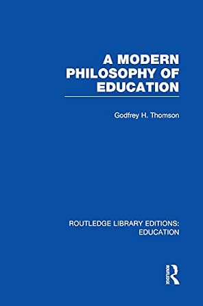 A Modern Philosophy of Education book cover