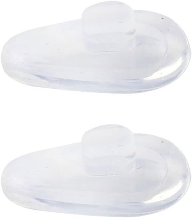 Miniatura 3 de Generic Soft Elliptical Silicon Nose Pad for Glasses, Transparent, 5 Pairs