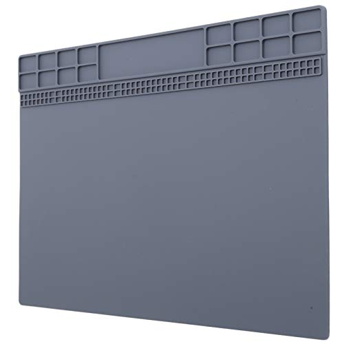 KIMISS Alfombrilla de Goma No, Alfombrilla de Mesa para Mantenimiento de Relojero, Almohadilla de Silicona para Reparación de Relojes Deslizantes, Accesorio de Limpieza para Relojero