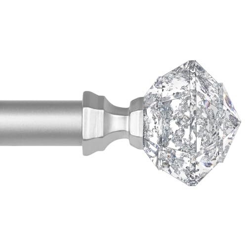 Barras de Cortina Salon Plateadas Marca HOTOZON