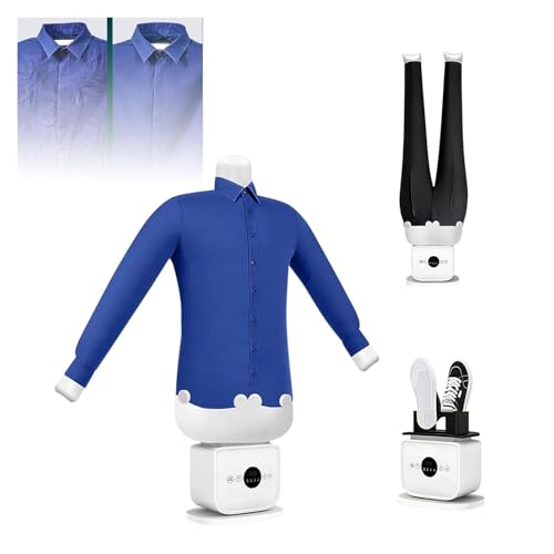 FXLUHAY Planchadora automática Mejorada, Plancha y Secadora inflables Tipo maniquí de Camisa, Elimina Arrugas y con Temperatura Ajustable.(A)