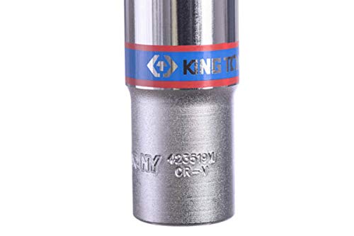 KingTony BR Soquete Sextavado Longo 19Mm-1/2 Kingtony Br 423519M 19 Mm