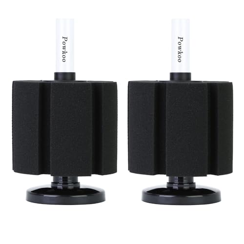 Powkoo 2 Stück große Schwammfilter für Aquarium-Ecken, Bio-Schwammfilter, leise Garnelen, Nanoteich-Schwammfilter für Aquarien (20 bis 300 l) Powkoo 2 Stück große Schwammfilter für Aquarium-Ecken, Bio-Schwammfilter, leise Garnelen, Nanoteich-Schwammfilter für Aquarien (20 bis 300 l)