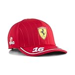 PUMA Scuderia Ferrari F1 2025 Charles Leclerc Kids' Cap - Red- One Size Fits Most
