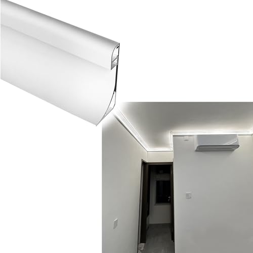 Perfil de aluminio LED para iluminación indirecta de alta gama en techos residenciales, 24m