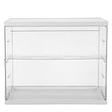 NOLITOY Vitrina Acrílica Transparente Grande Estante Ajustable Caja Expositora para Figuras de Acción Protección Antipolvo y Almacenamiento para Coleccionables